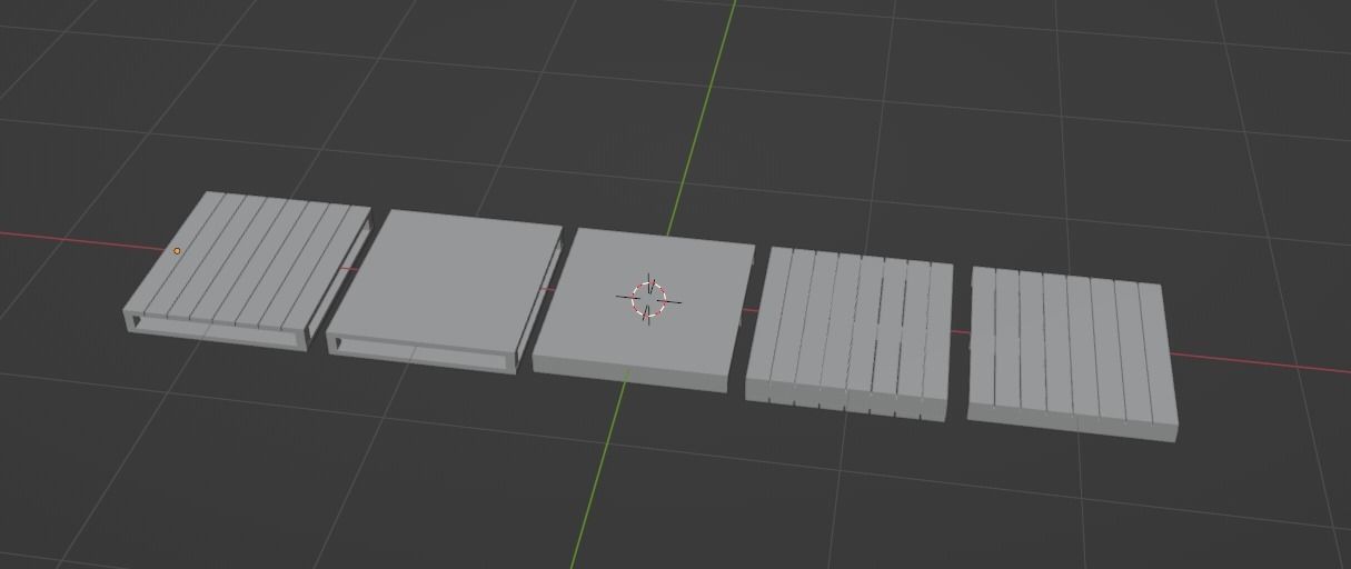 wood pallets - Low-poly 3D model Free low-poly 3D model_7