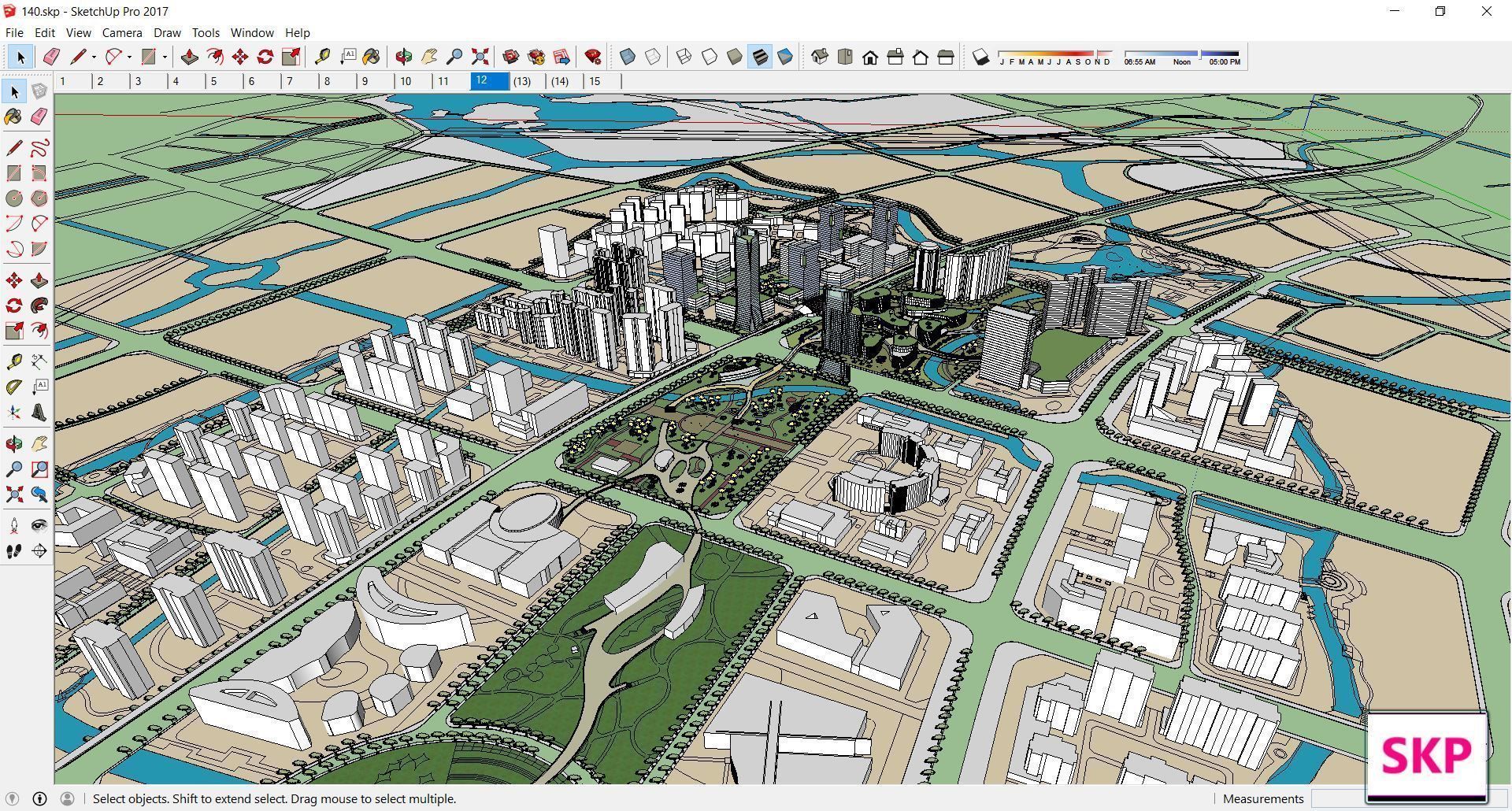 Sketchup Complex 140 3D model_3