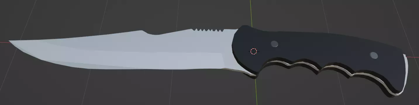 knife pack Low-poly 3D model_0