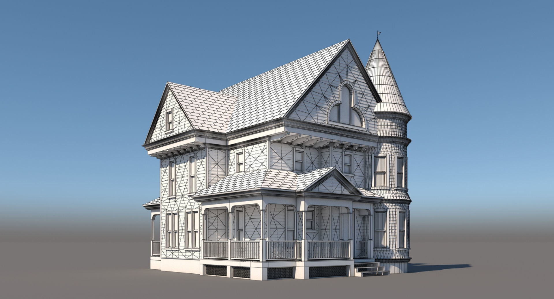 Mansion House 3D model_12