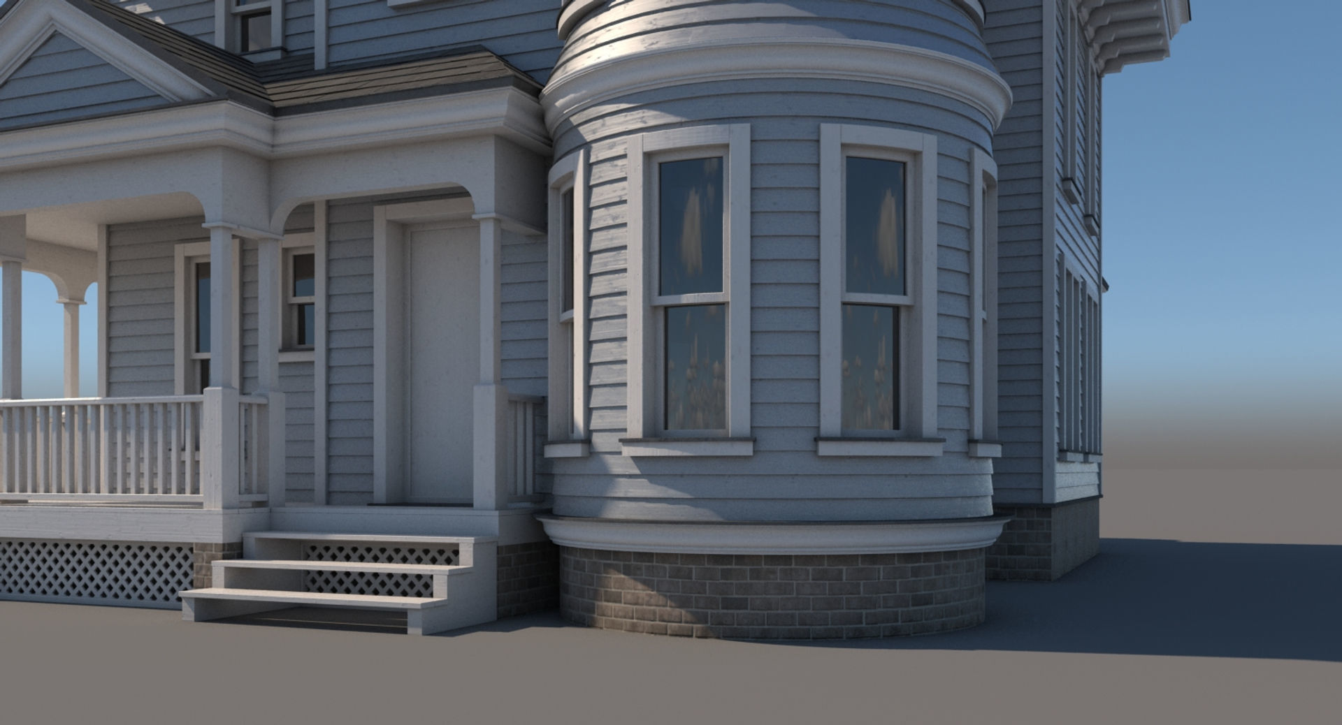 Mansion House 3D model_2