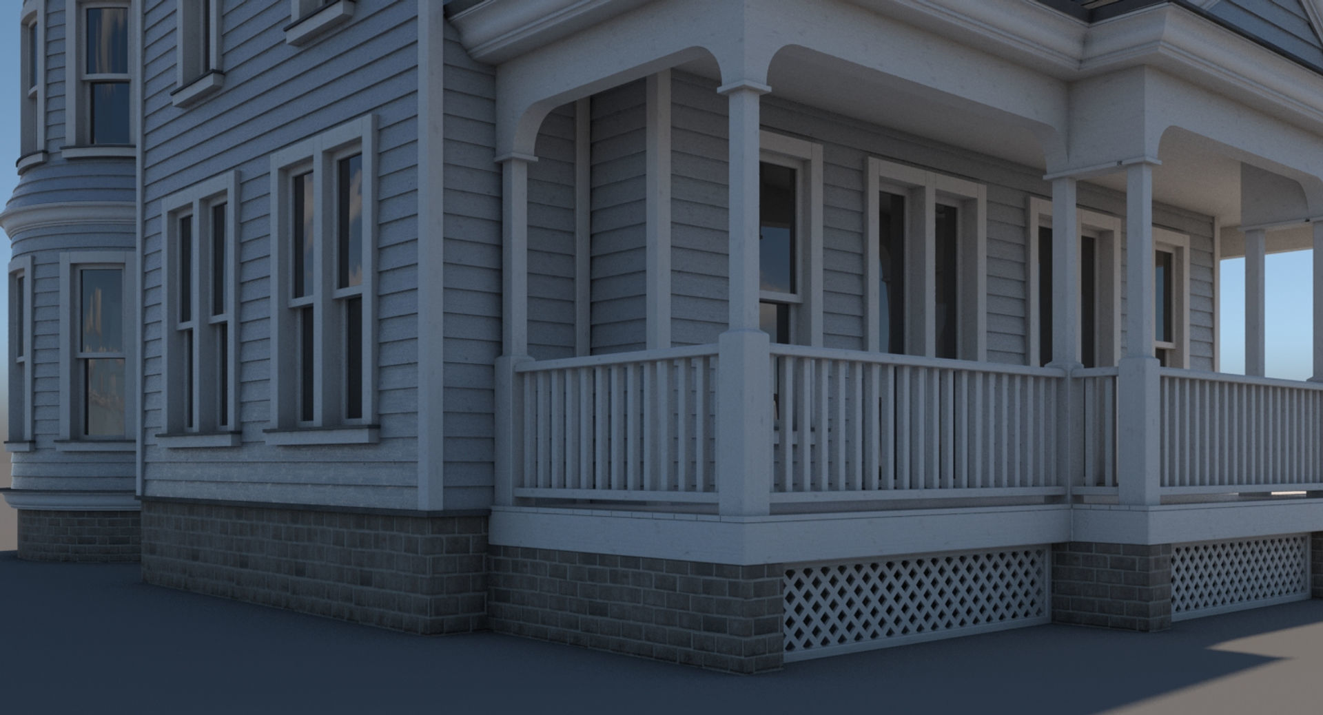 Mansion House 3D model_3