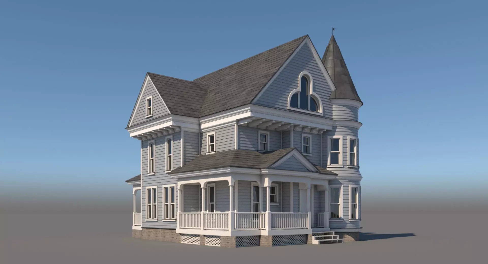 Mansion House 3D model_0