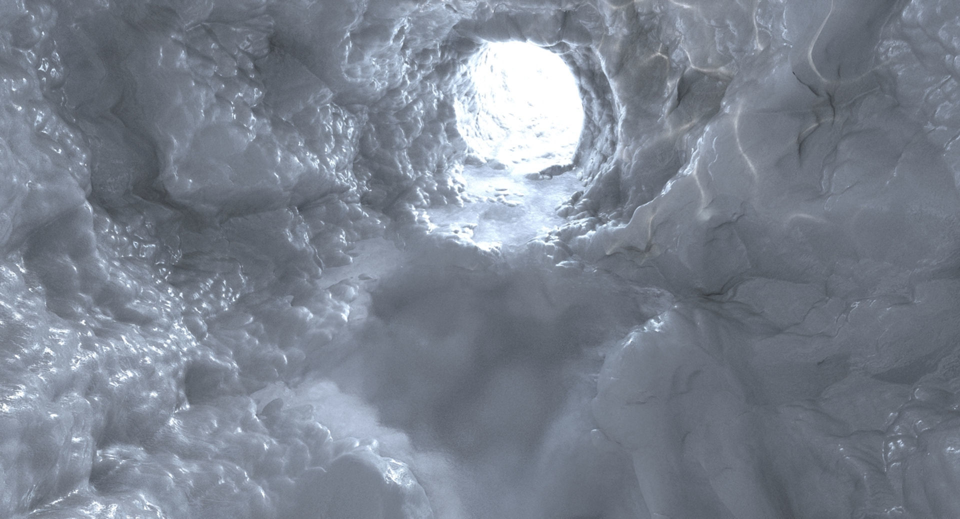 Frozen Ice Cave 4 3D model_4