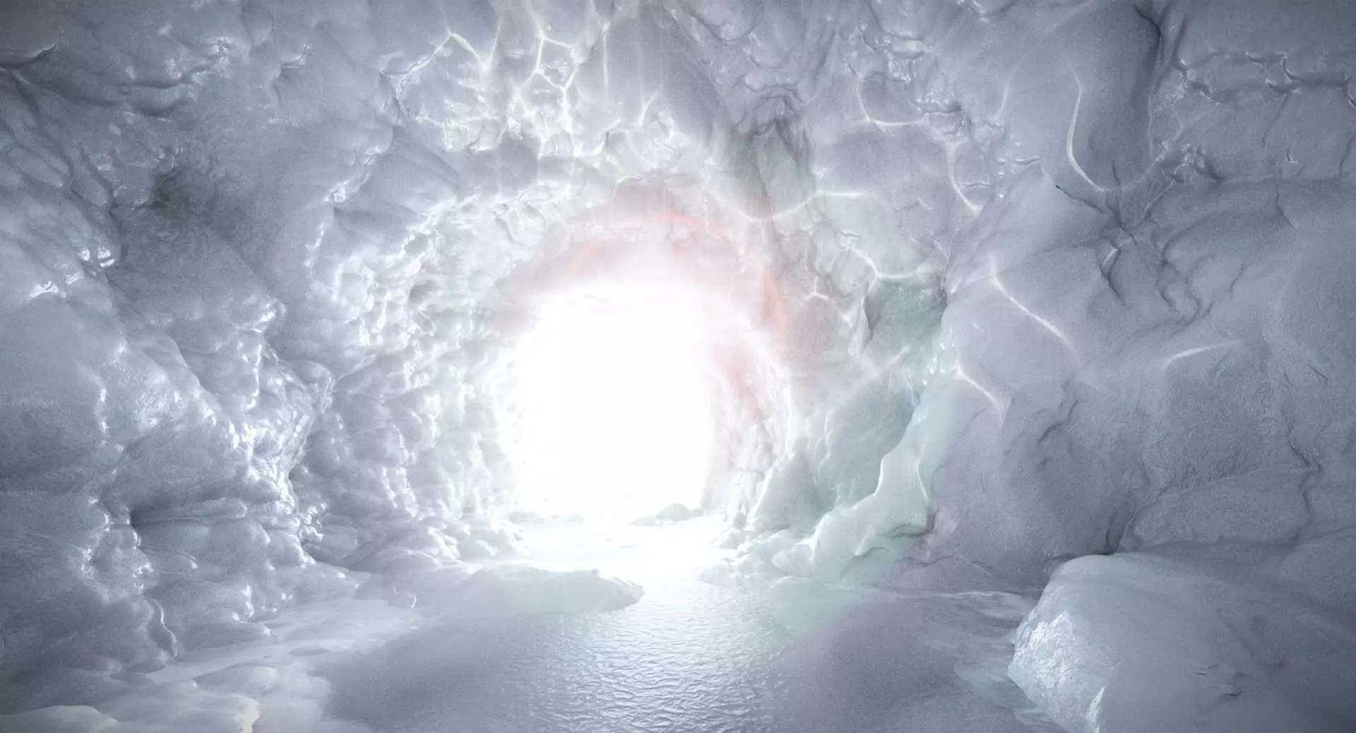 Frozen Ice Cave 4 3D model_0