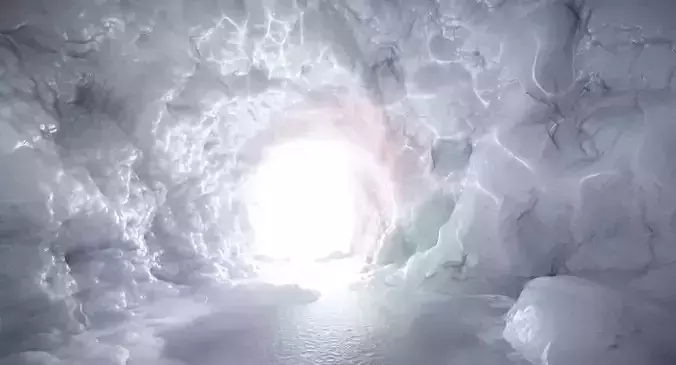 Frozen Ice Cave 4 3D model