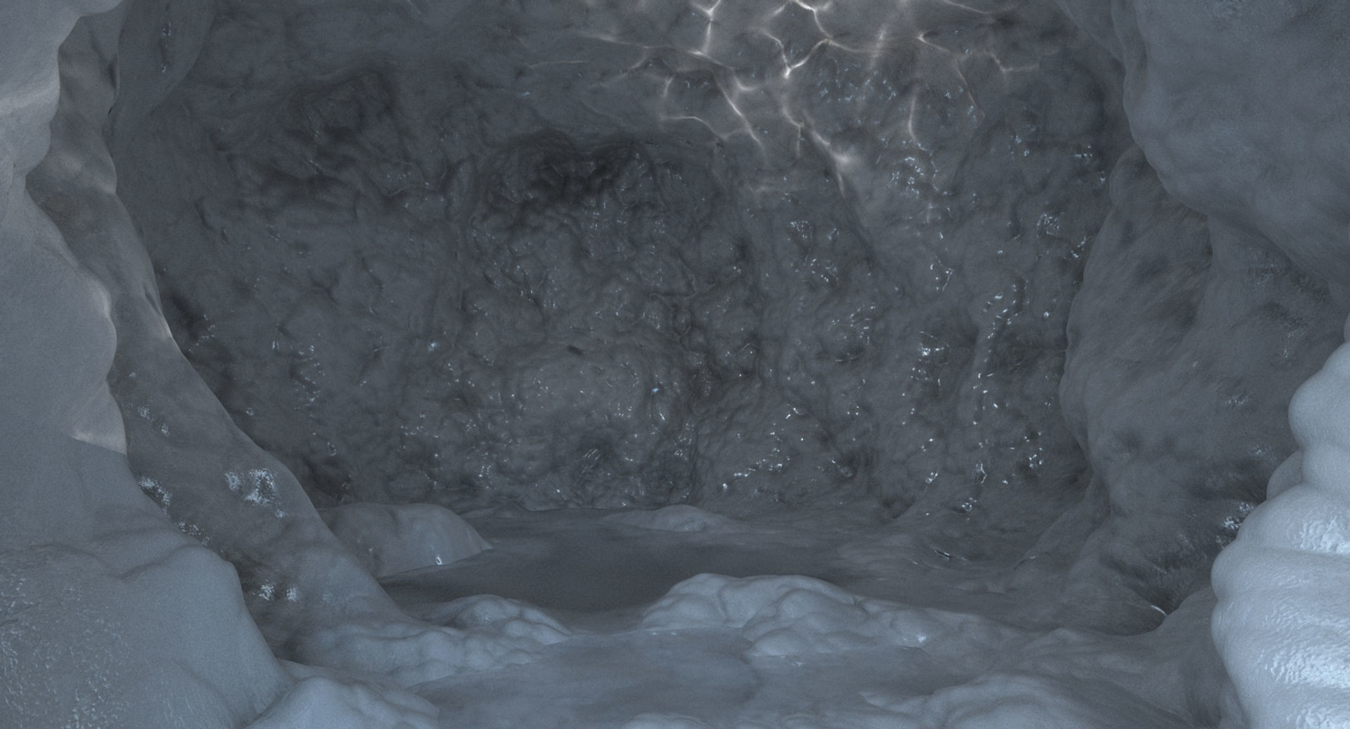 Frozen Ice Cave 4 3D model_14