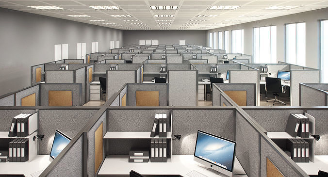 Office Scene 1 3D model