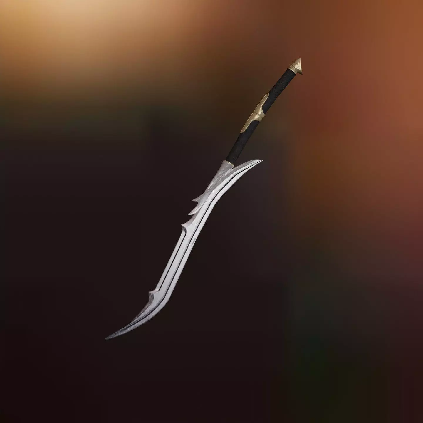 Sword Steel 01 3D model