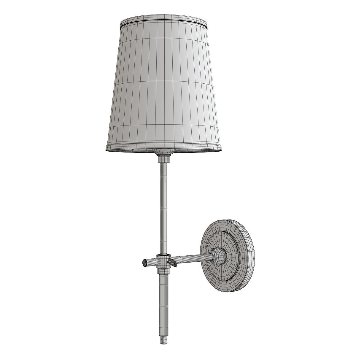 Bryant Decorative Wall Sconce Low-poly 3D model_1