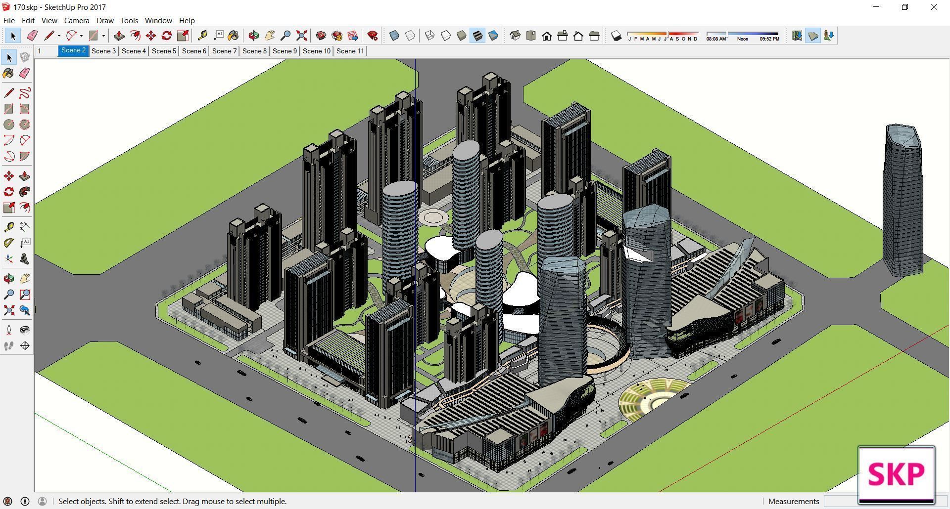 Sketchup Complex 170 3D model_3