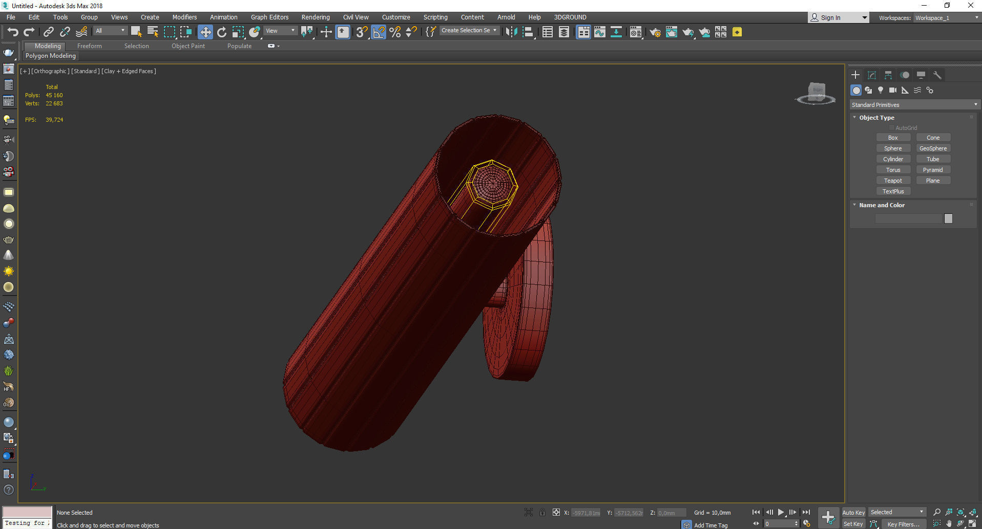 Odette Wall Sconce Low-poly 3D model_3