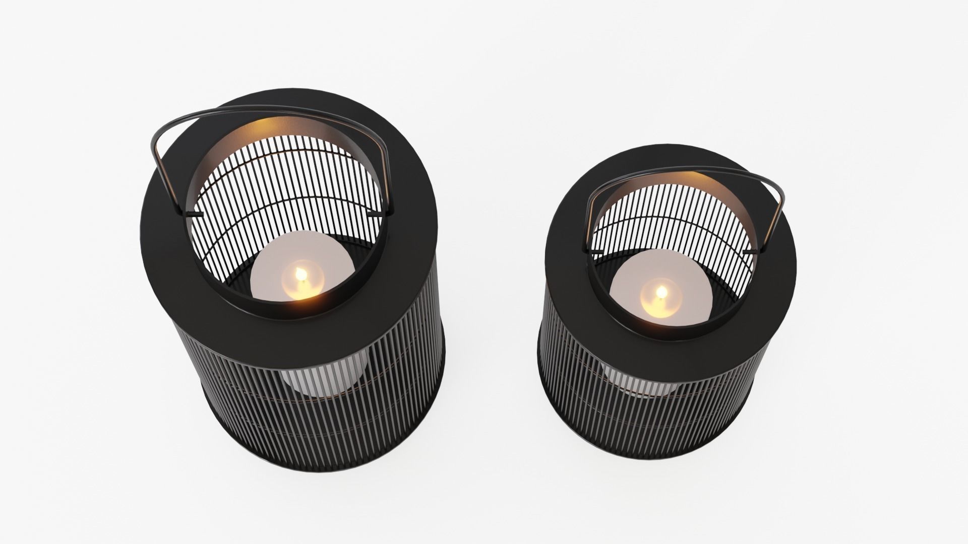 lantern02 two lanterns 3D model_2