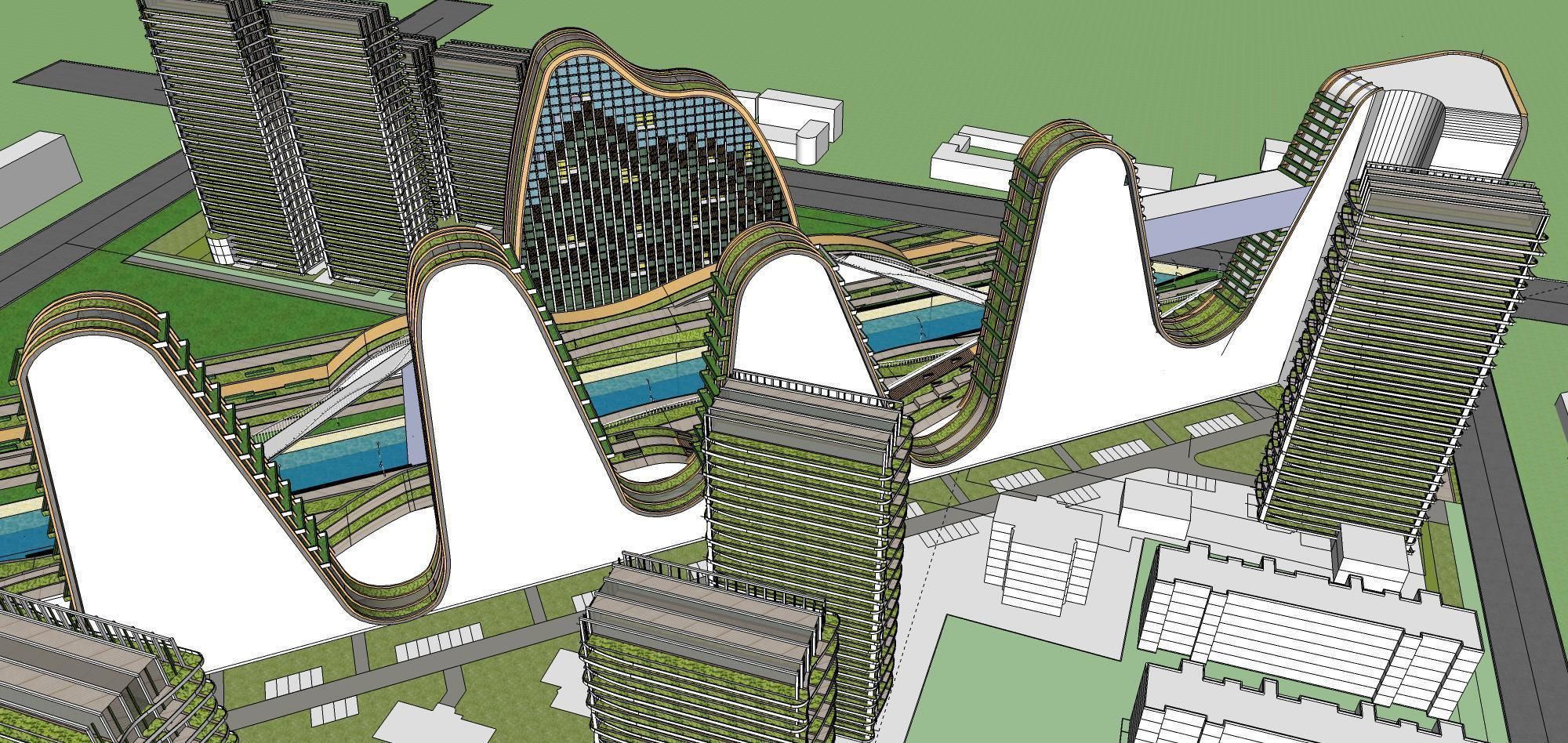 Sketchup Complex 270 3D model_9