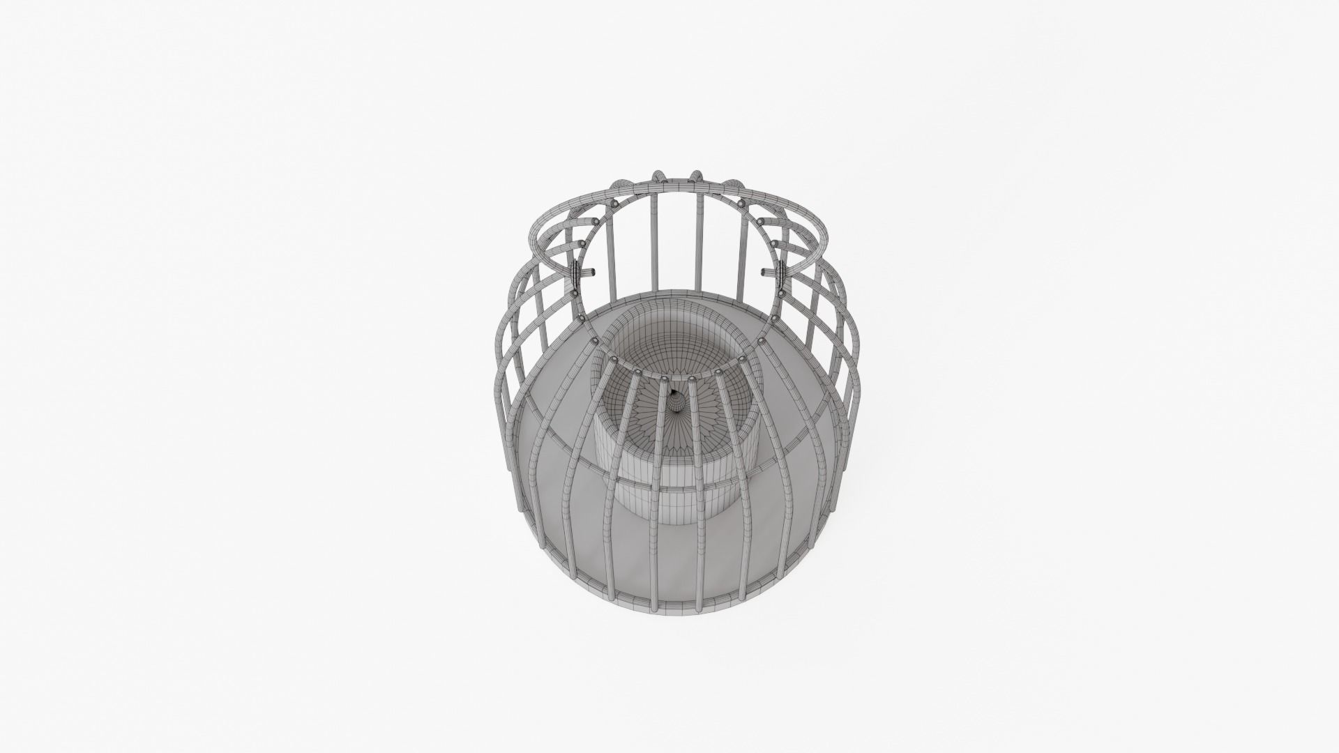 lantern03 caged lantern with candle inside 3D model_7