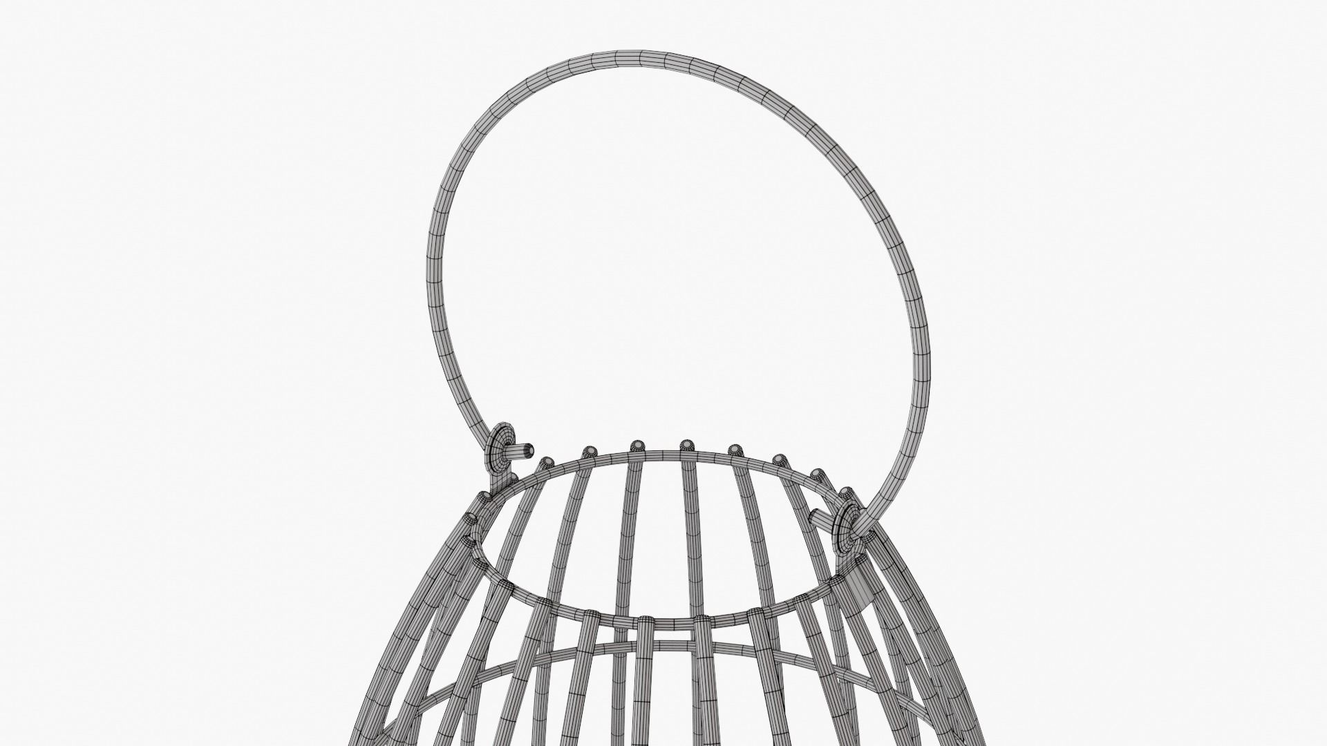 lantern03 caged lantern with candle inside 3D model_8