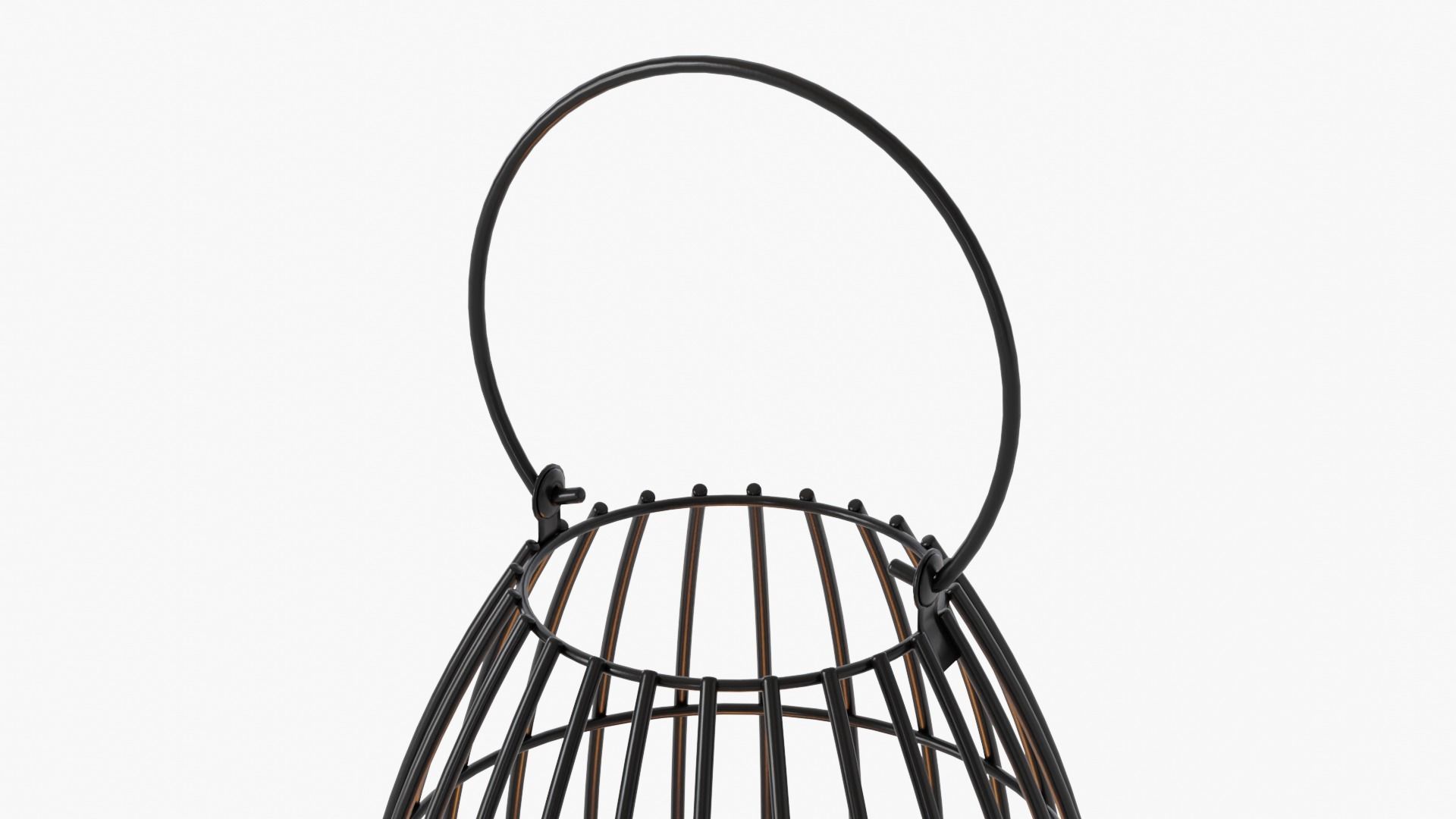 lantern03 caged lantern with candle inside 3D model_3