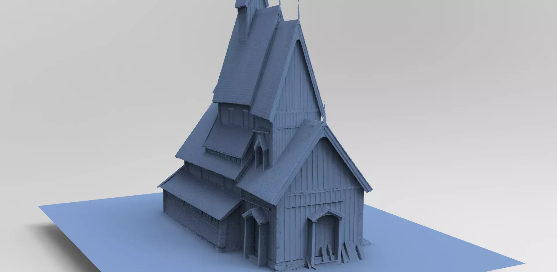 Viking big house 2  3D model_0