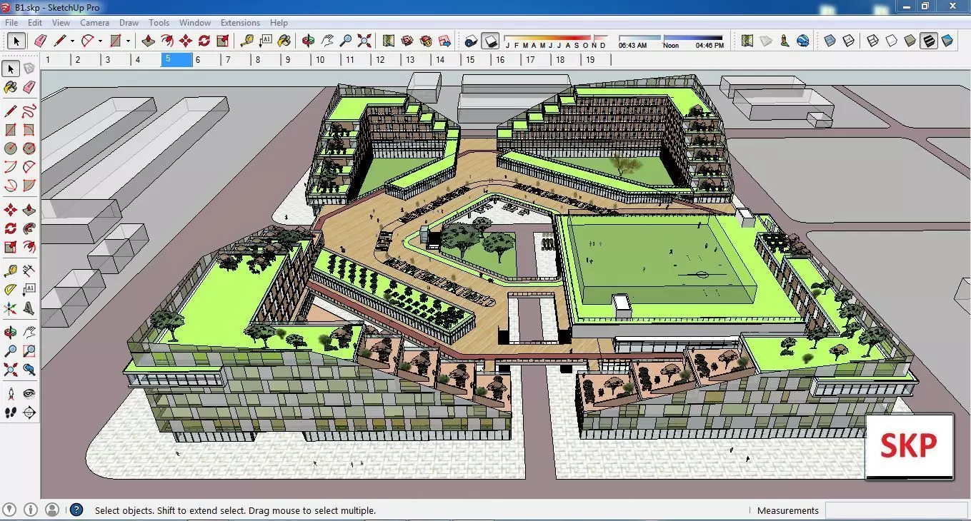 Sketchup Complex B1 3D model_0