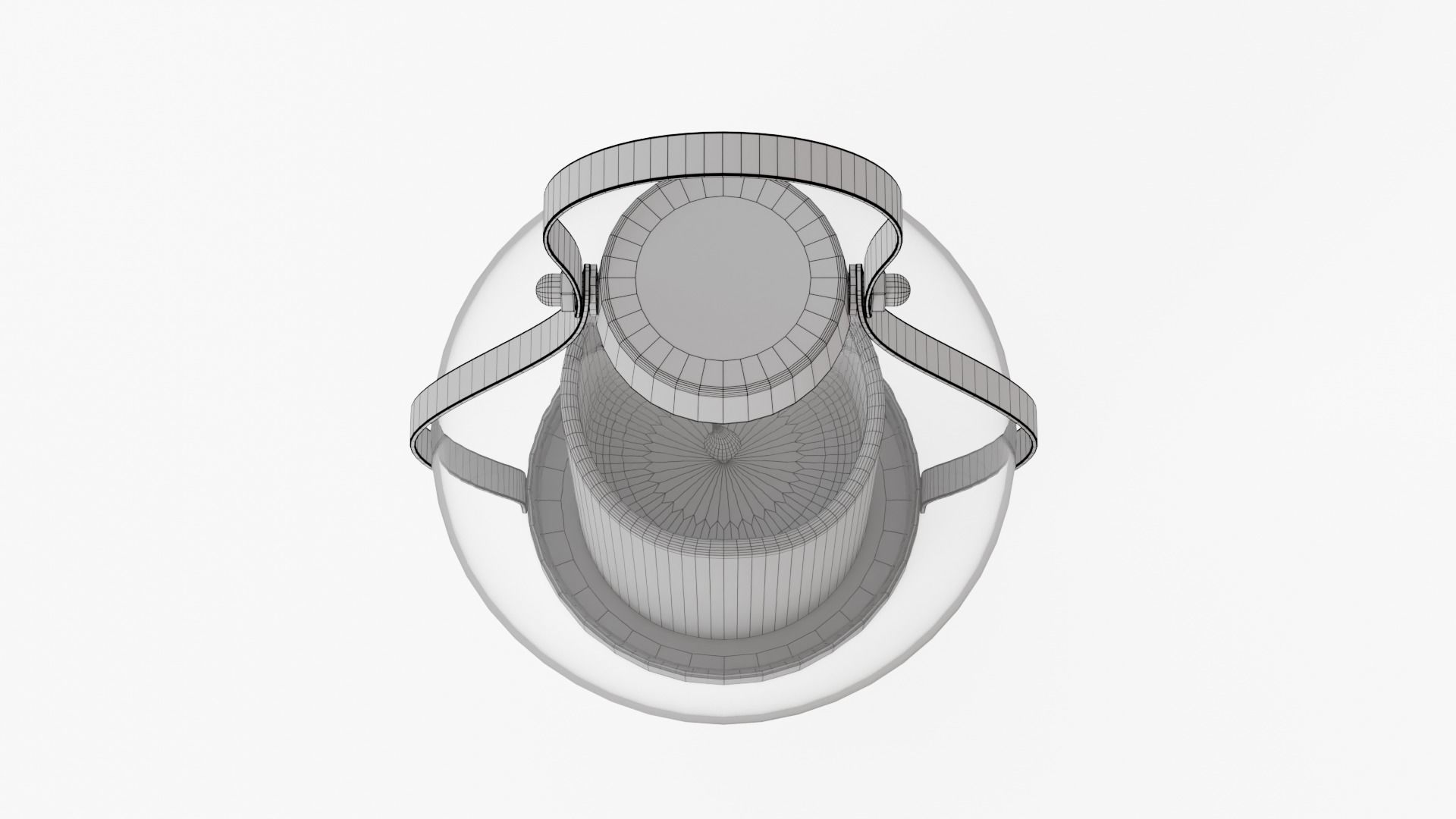 lantern05 glass lantern with candle inside 3D model_7