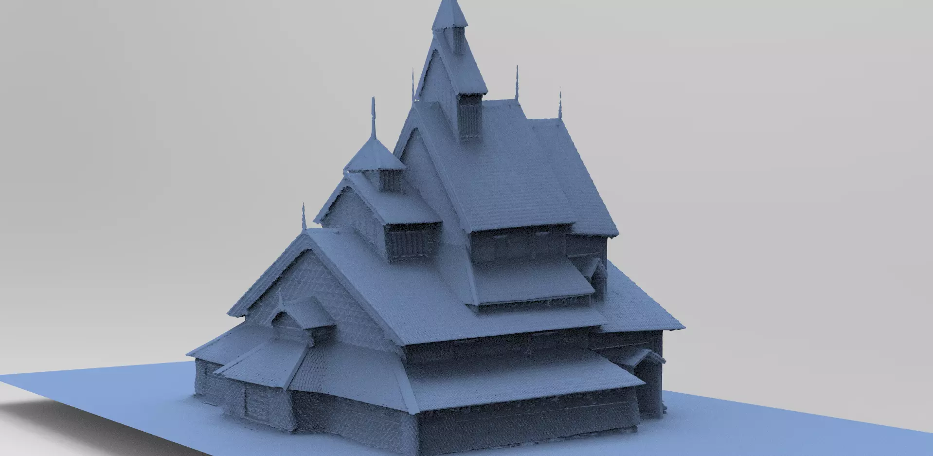 Viking big house 3  3D model_0