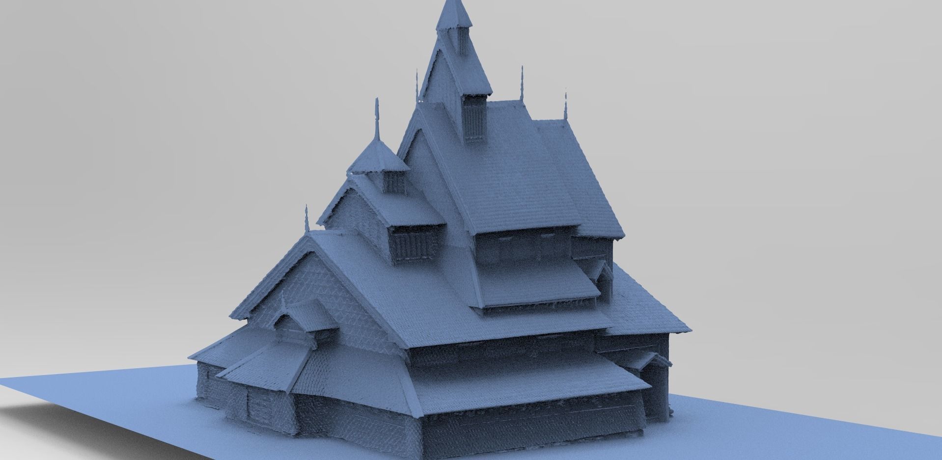 Viking big house 3  3D model_1