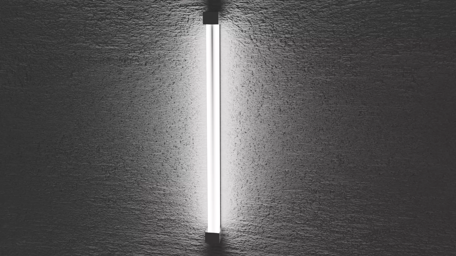 Fluorescent Tube Model Low-poly 3D model_0