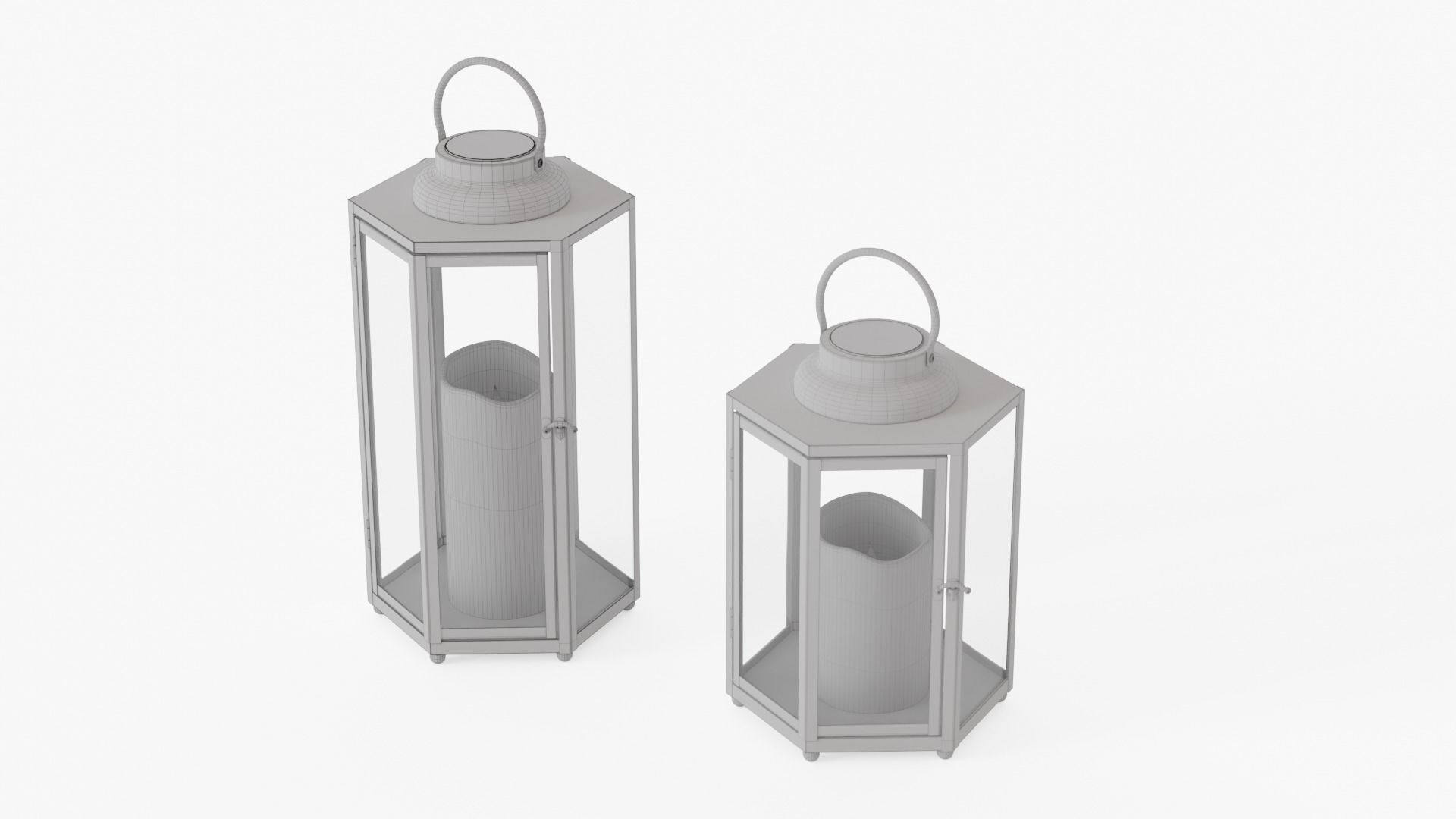 lantern12 two lanterns 3D model_5