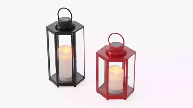 lantern12 two lanterns 3D model