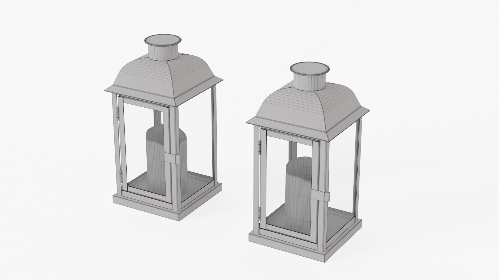 lantern collection candle in glass _24