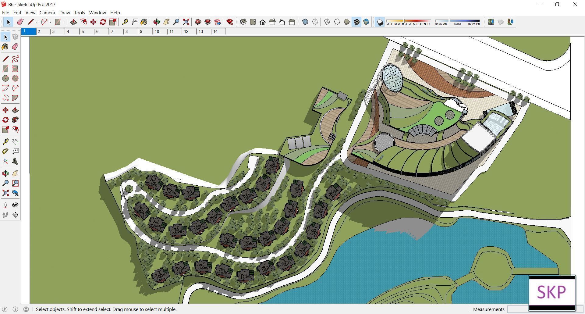 Sketchup Complex B6 3D model_1