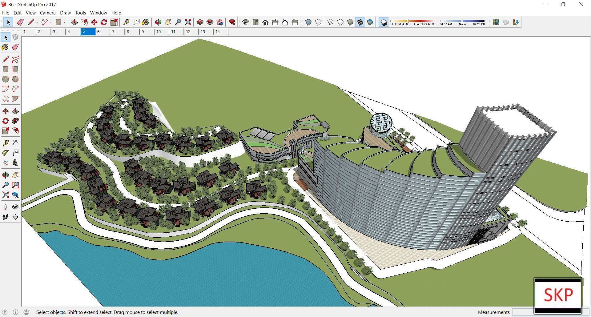 Sketchup Complex B6 3D model_2