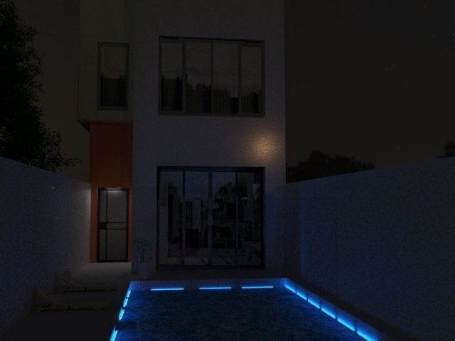 VILLA WITH POOL  3D model_2
