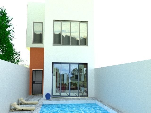 VILLA WITH POOL  3D model_6