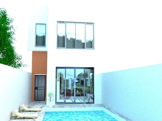 VILLA WITH POOL  3D model_5
