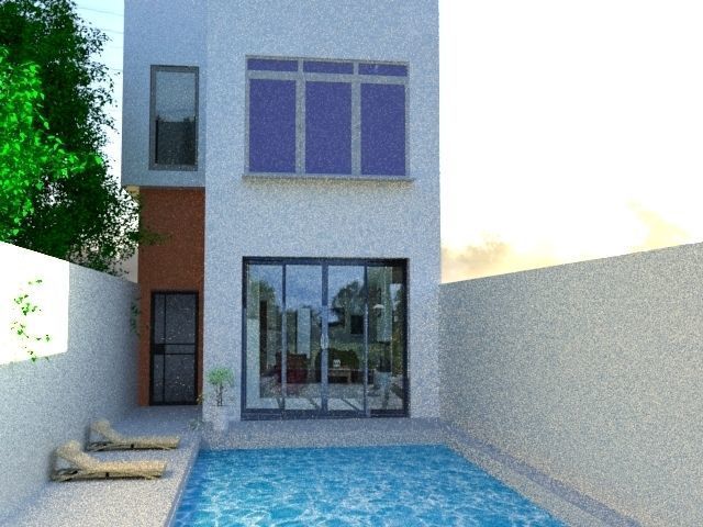 VILLA WITH POOL  3D model_3