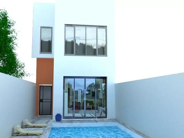 VILLA WITH POOL  3D model_0