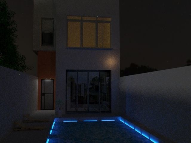 VILLA WITH POOL  3D model_4