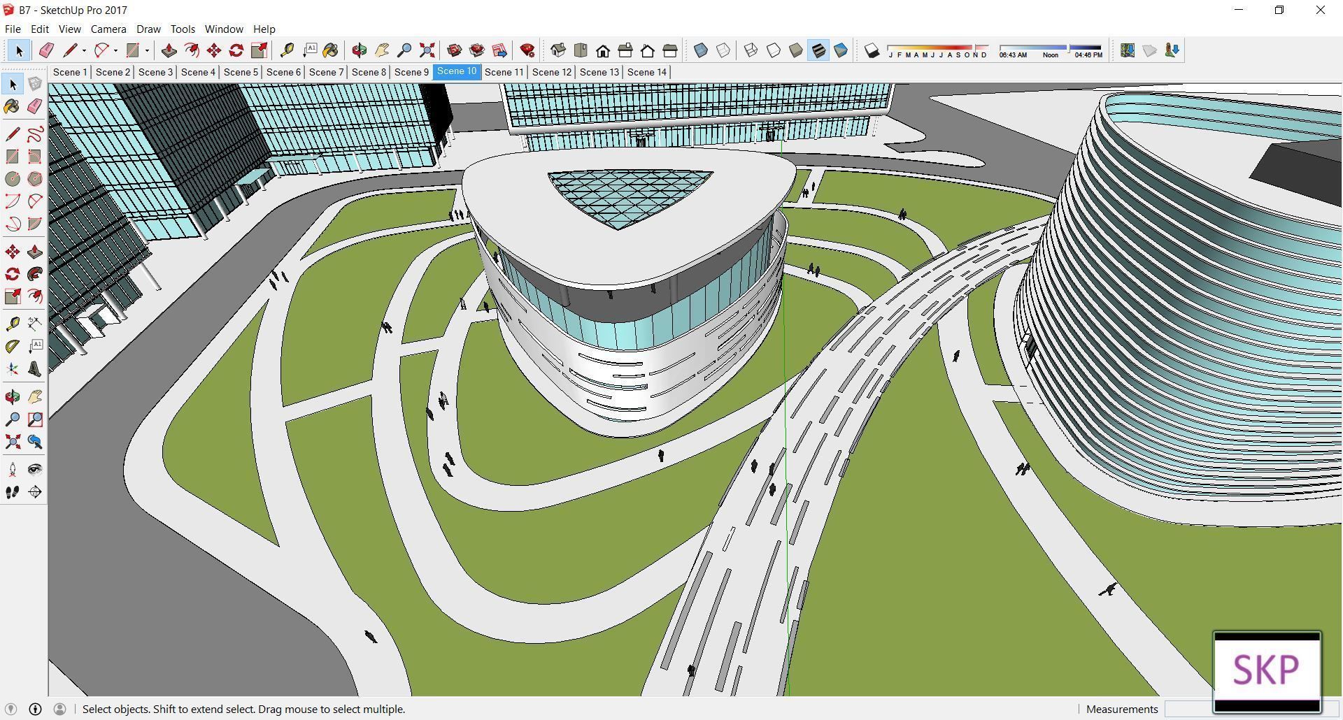 Sketchup Complex B7 3D model_2