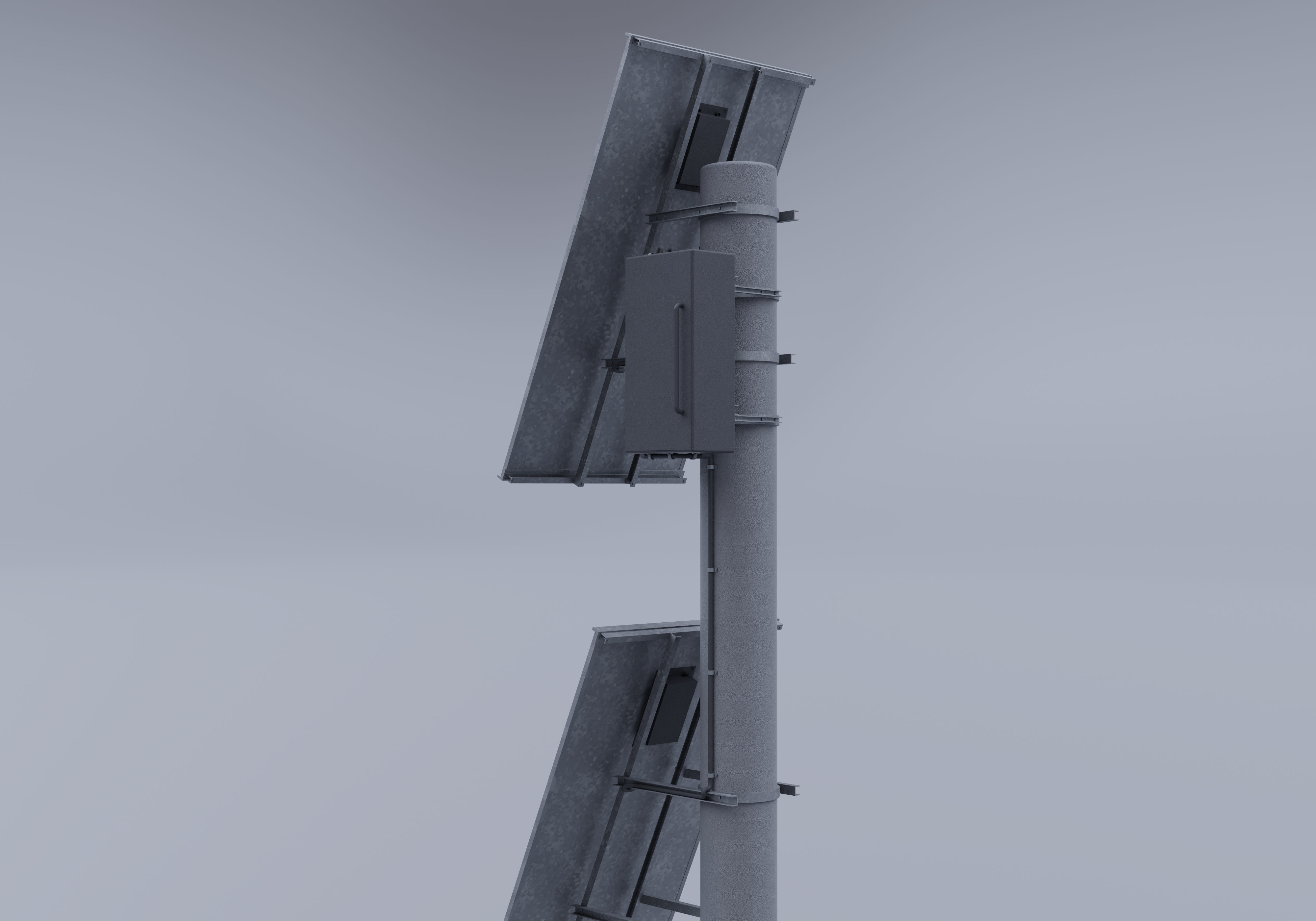 Tall Solar Panel 3D model_2