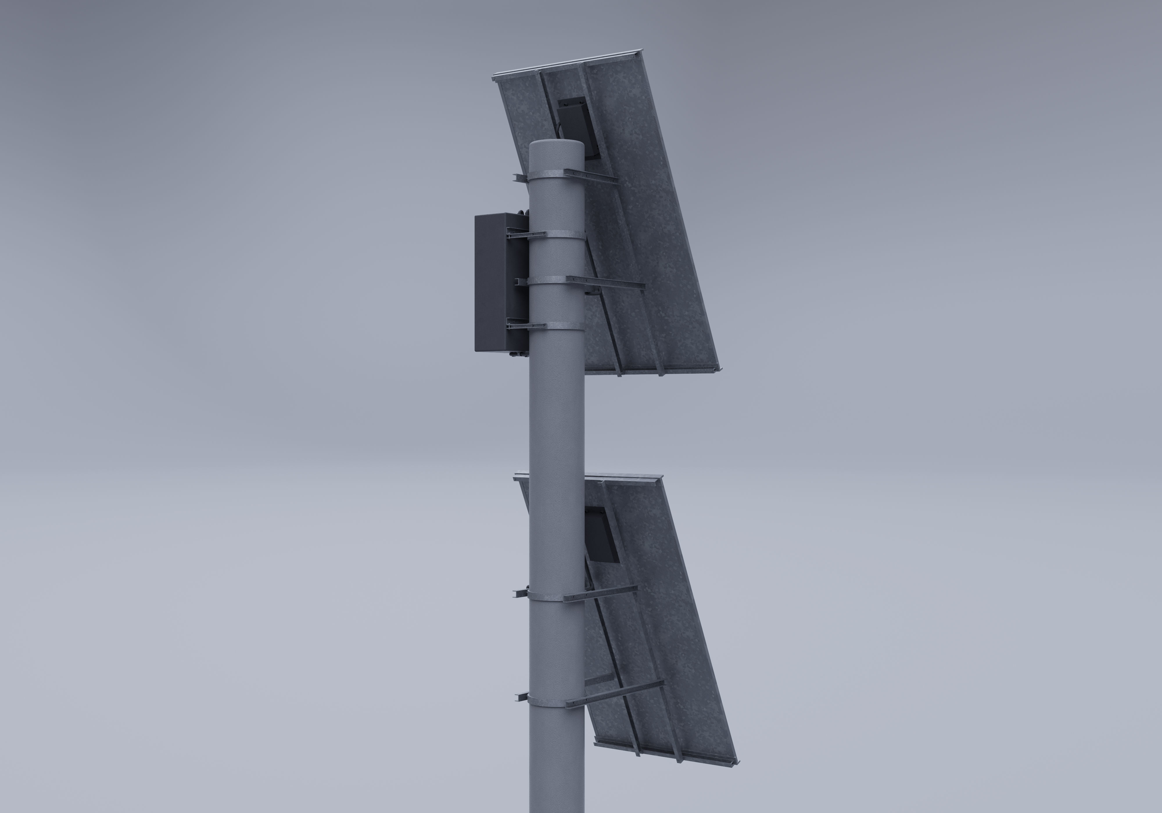 Tall Solar Panel 3D model_4
