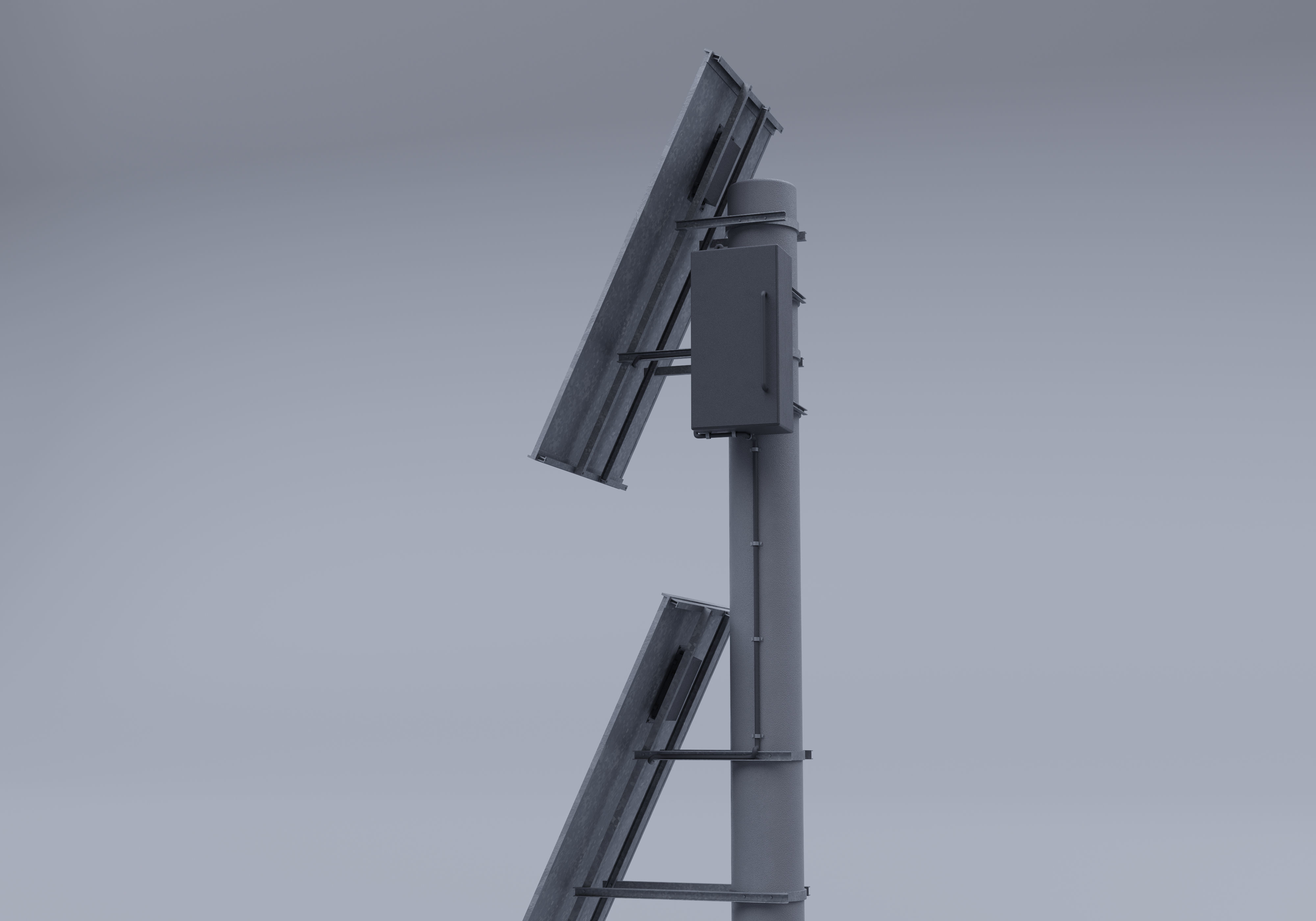 Tall Solar Panel 3D model_3