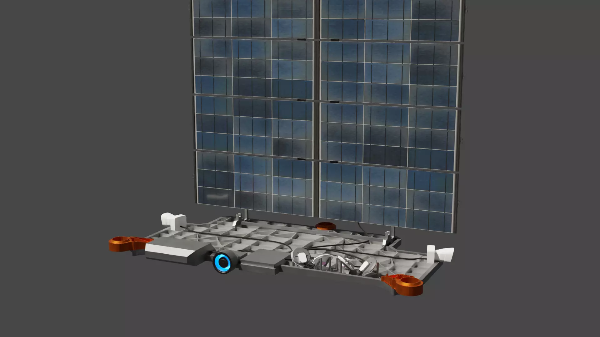SpaceX Starlink Satellite Free low-poly 3D model