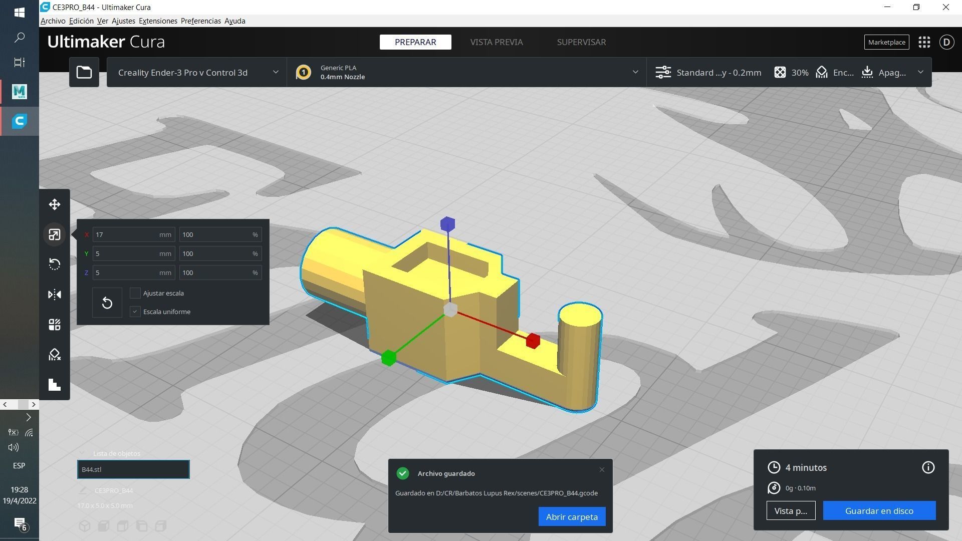 Gusion Rebake Full City Mini arms B 19 and B 44 3D print model_2