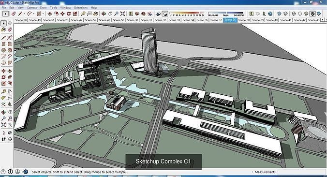 Collection 30 Sketchup Complex 3D Model Pack 4