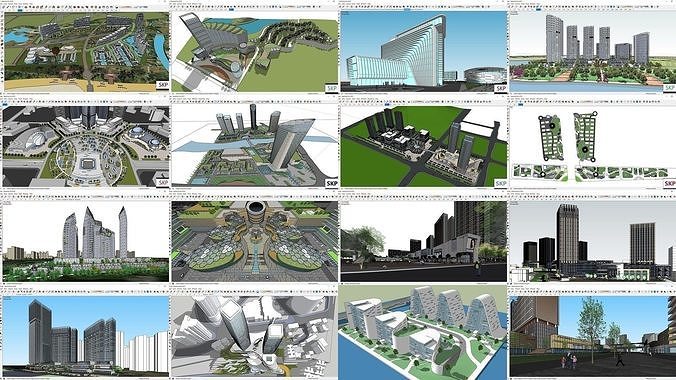 Collection 30 Sketchup Complex 3D Model Pack 2