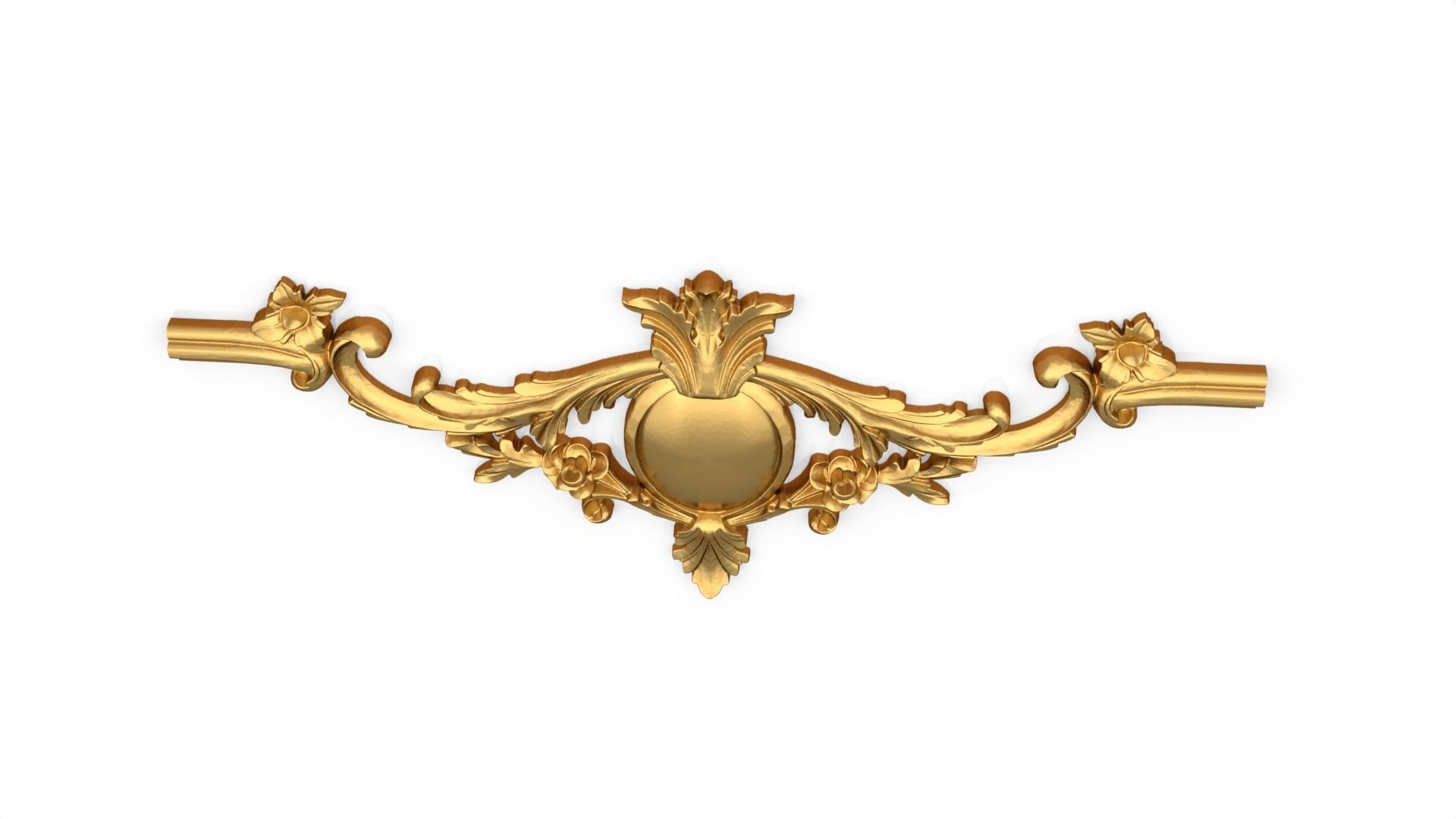 Classic decor ornament 144 3D model_4
