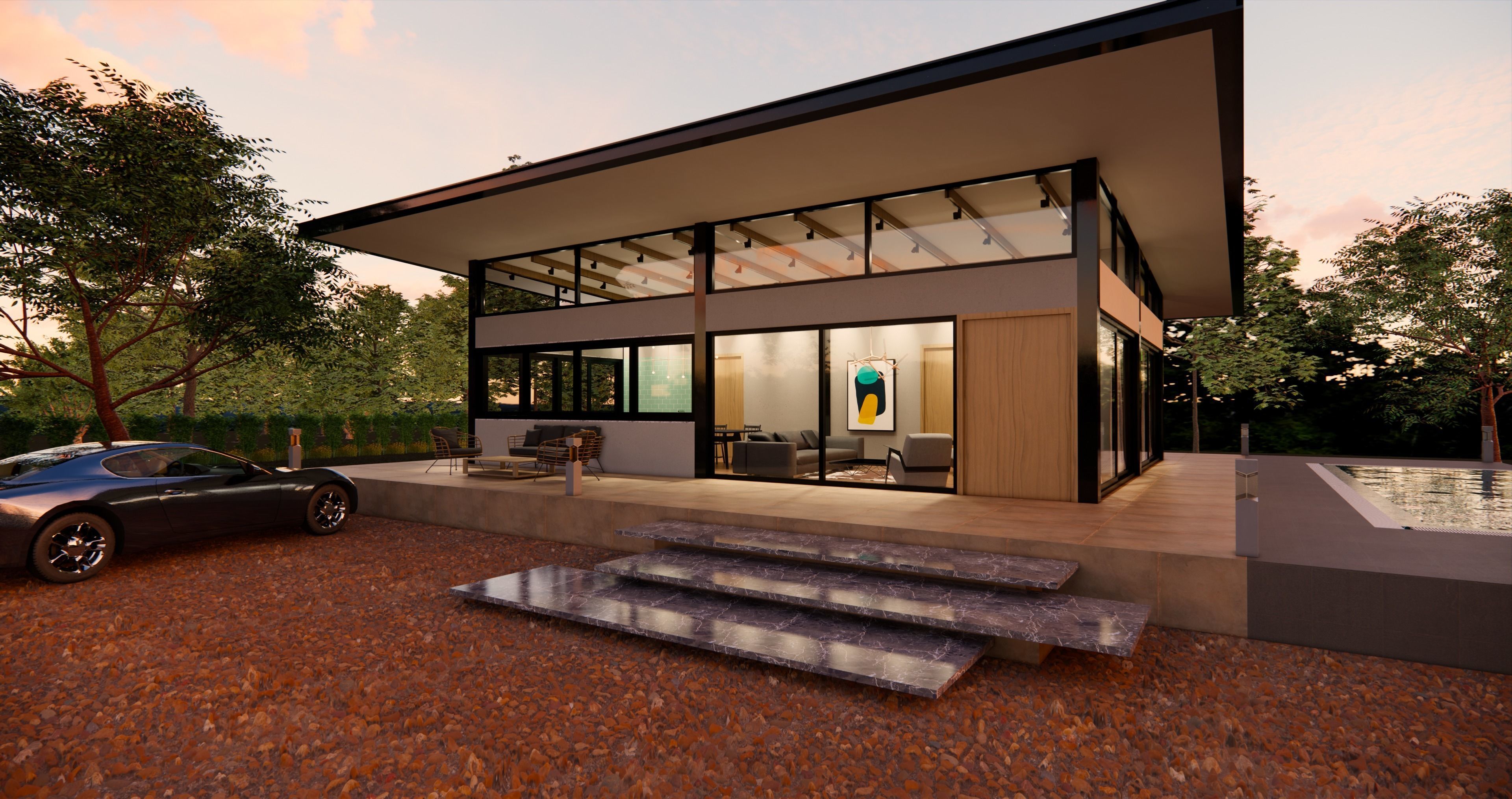 Farm House 3D model_2