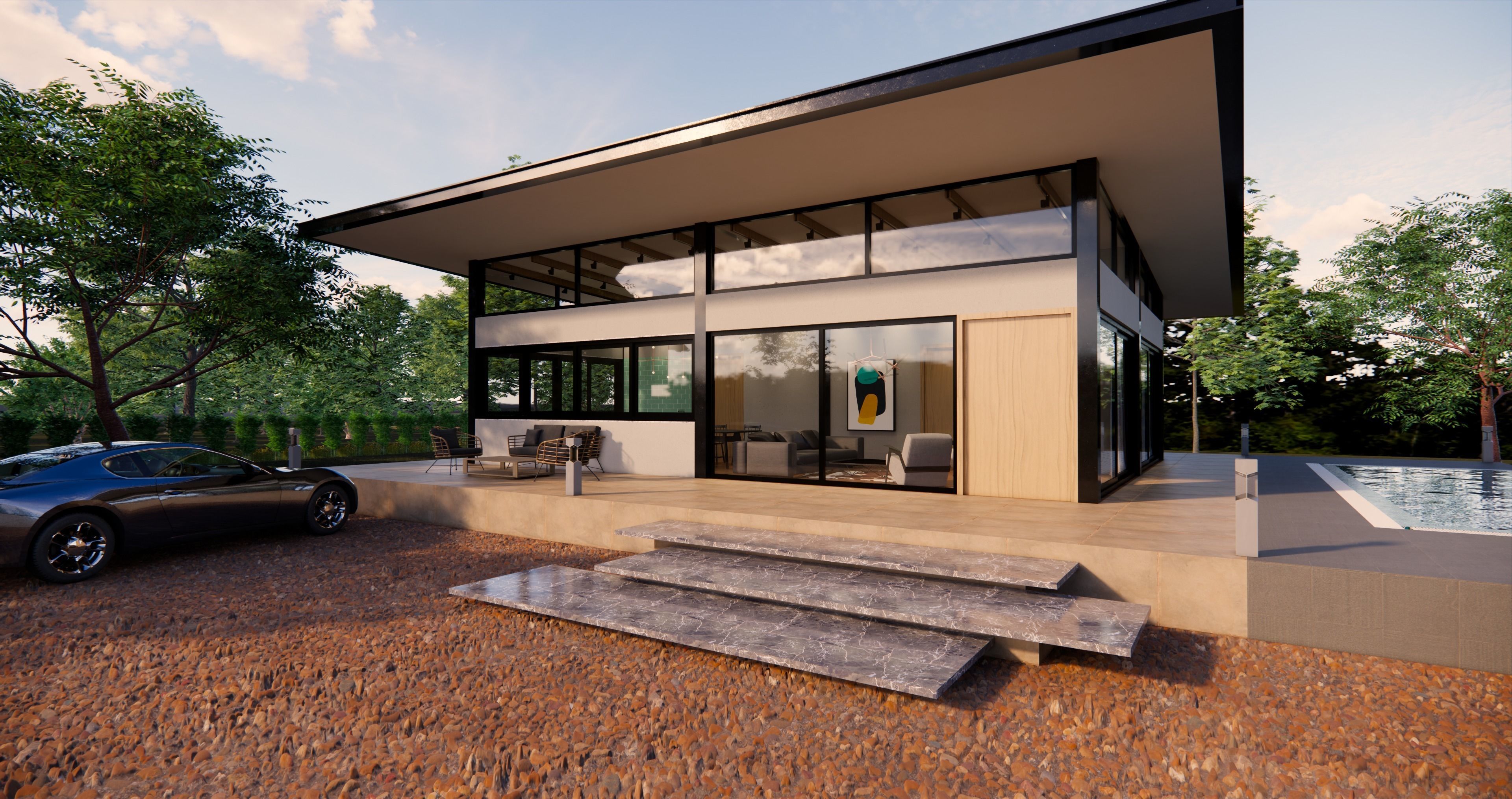 Farm House 3D model_3