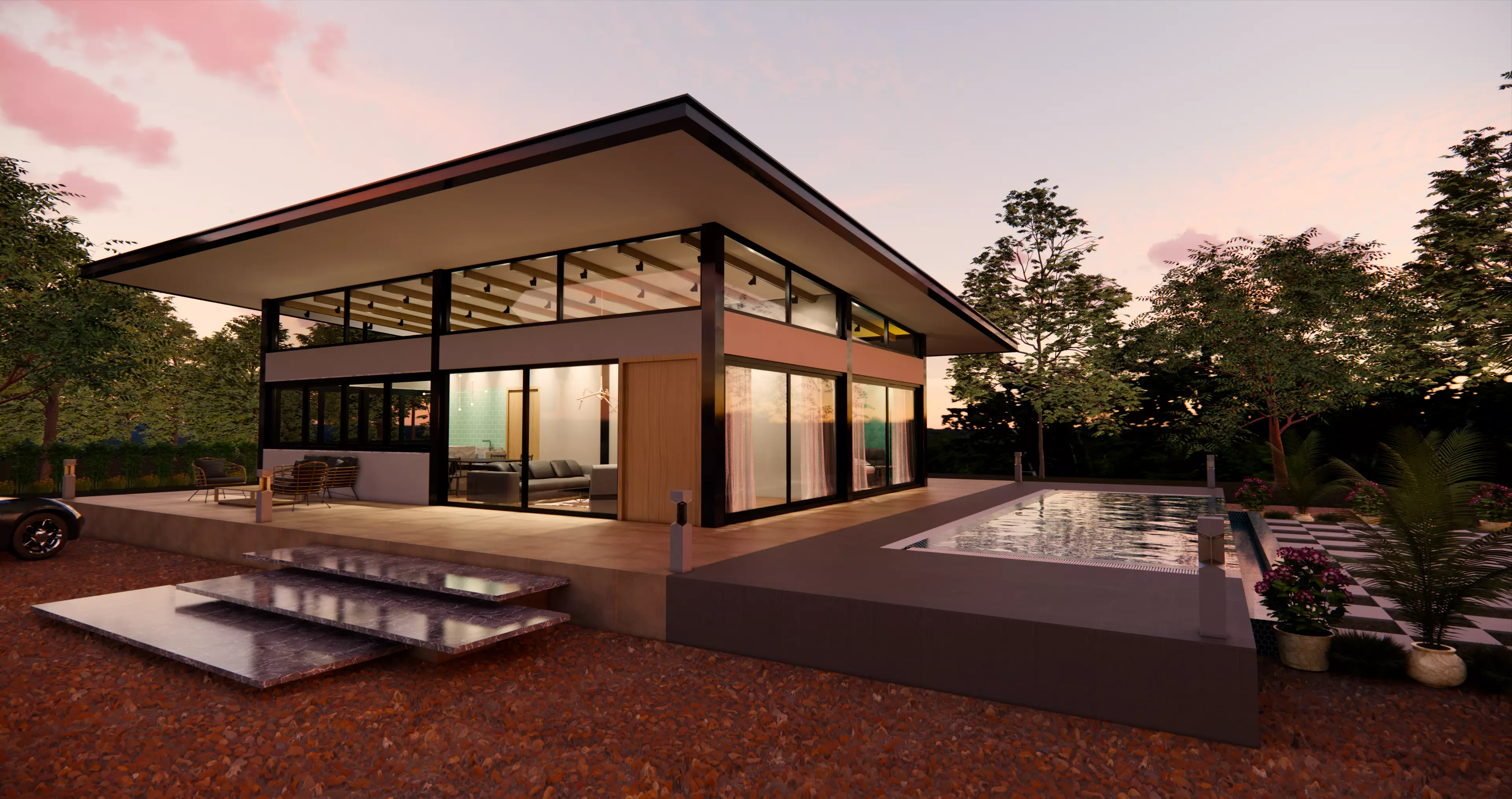 Farm House 3D model_0